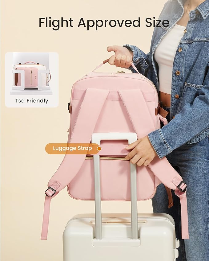 LOVEVOOK Large Travel Backpack for Women & Men, 40L Carry on Backpack for Airplanes, TSA Personal Item Travel Bag fits 17" Laptop, Waterproof Travel Essentials Airline Approved with 3 Packing Cubes
