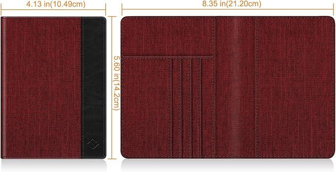 FINTIE Passport Holder, Slim Travel Wallet RFID Blocking Card Case Cover Passport Cover Protector Essentials with Credit Card Slots for Women/Men | Slim, RFID Blocking, Card Case Cover, Essentials, Credit Card Slots