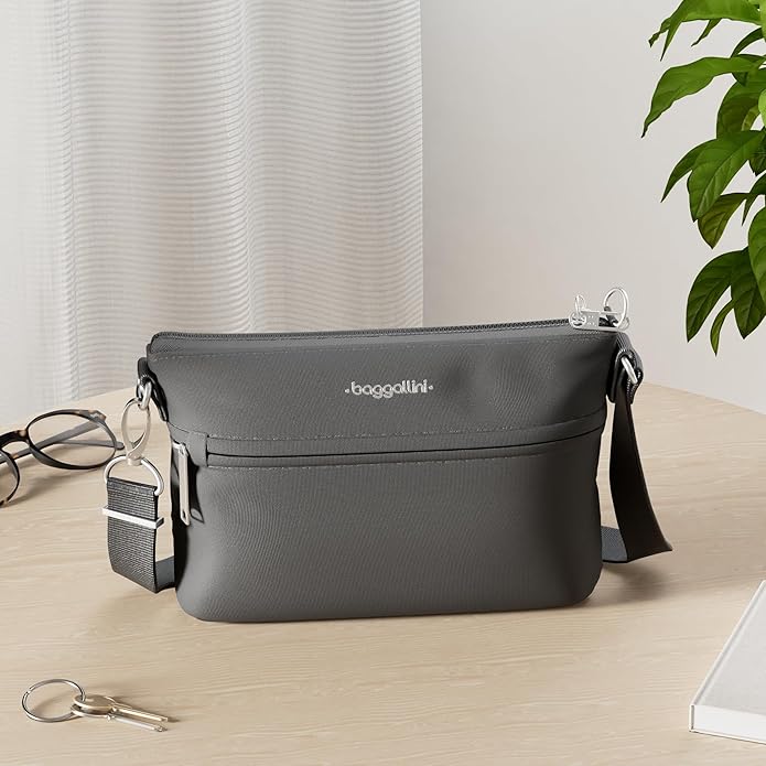 Baggallini womens Securtex Anti-theft Memento Crossbody Bag