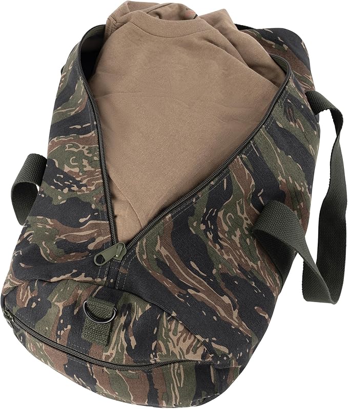Rothco Heavy-Duty Canvas Shoulder Duffle Bag - Rugged Travel Gym Gear Equipment Bag