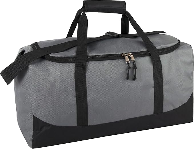 20 Inch, 40 Liter Duffel Bag for Men, Women Travel Weekender Overnight Carry-on Shoulder Duffel Tote Bag (Grey)