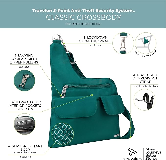 Travelon Anti-Theft Classic Crossbody Bag