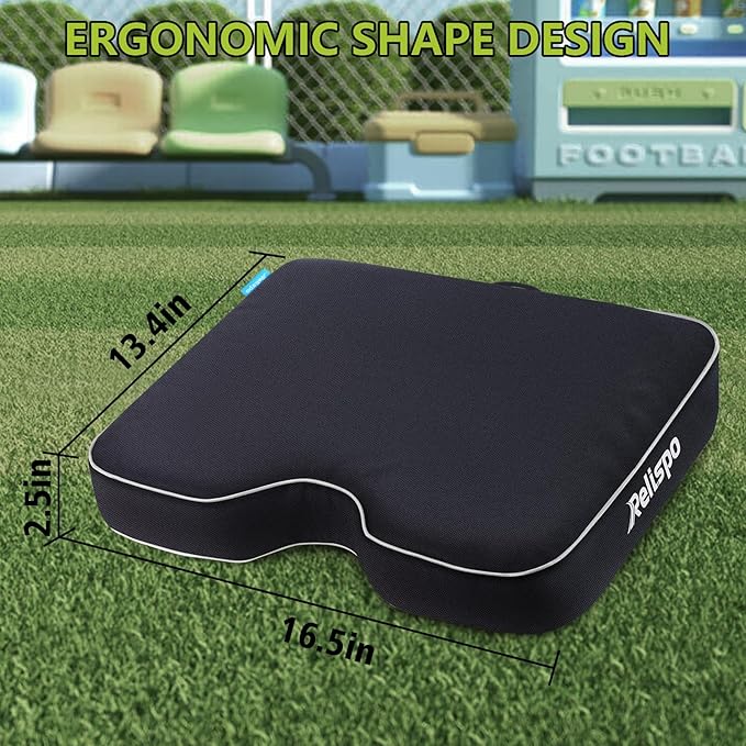 Stadium Seats for Bleachers with Integral Cutting Memory Foam, Stadium Seat Cushion Waterproof Extra Thick Bleacher Cushion, Portable Stadium Cushions for Indoor Outdoor Events