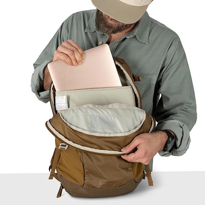 Osprey Daylite Plus Commuter Backpack – Lightweight, Everyday Pack with Laptop Sleeve and Water Bottle Pockets – Ideal for Work, School, and Travel with Versatile Storage Options, Wander Yellow