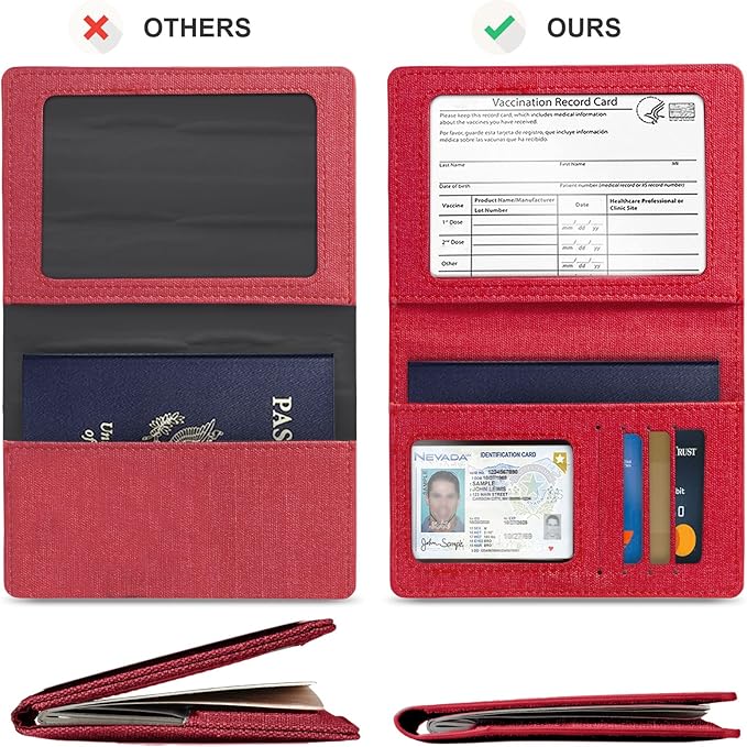 Passport Holder,Travel Essentials for women,Travel Gifts(Gold Rose)