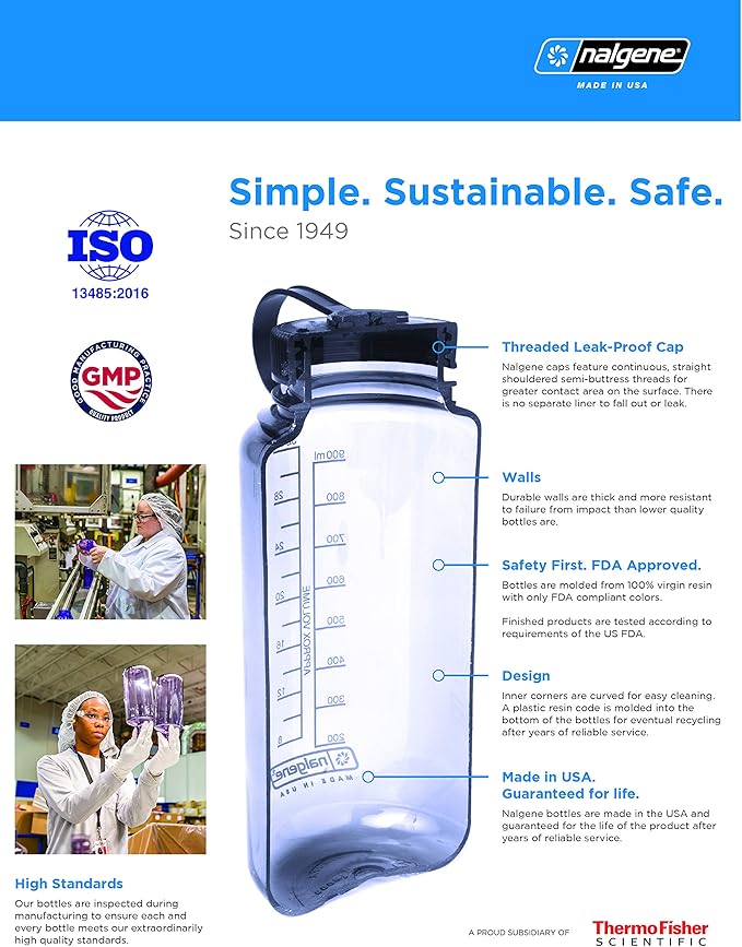 Nalgene HDPE Wide Mouth Round Container