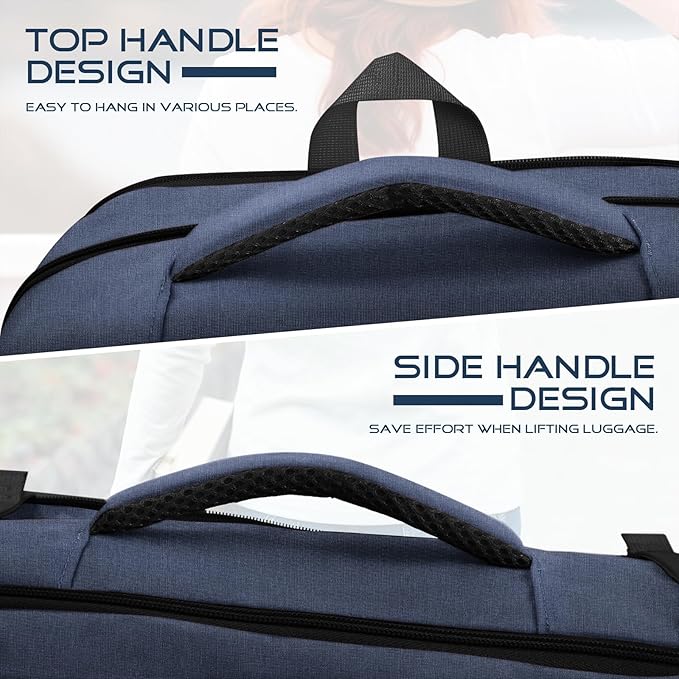 Travel Backpack for Men, Expanable Carry on Luggage Backpack, TSA 17.3 inch Laptop Bag Flight Approved, Lightweight Business Luggage Bag, Travel Gifts for Men Women, Blue
