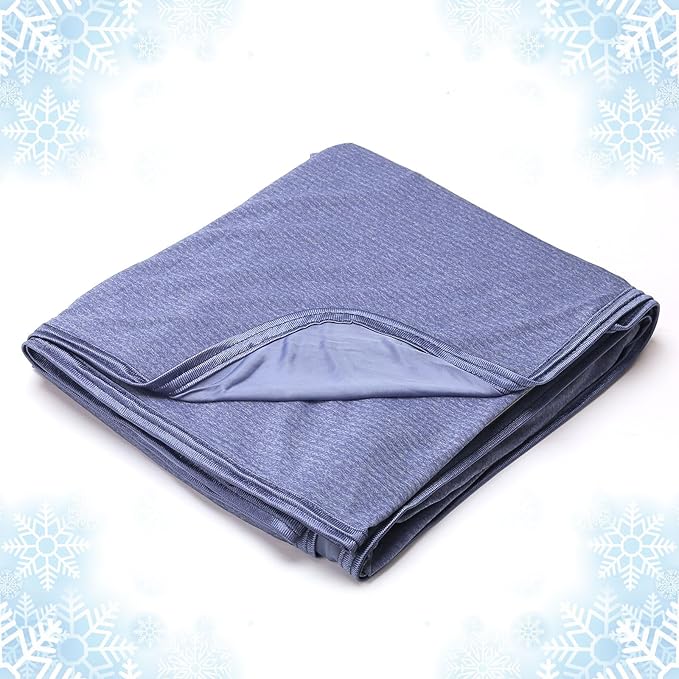 Ailemei Direct Cooling Throw Blanket for Hot Sleepers, Double Sided Cold Effect, Lightweight Breathable Summer Bed Blankets for Night Sweats,50"x60"