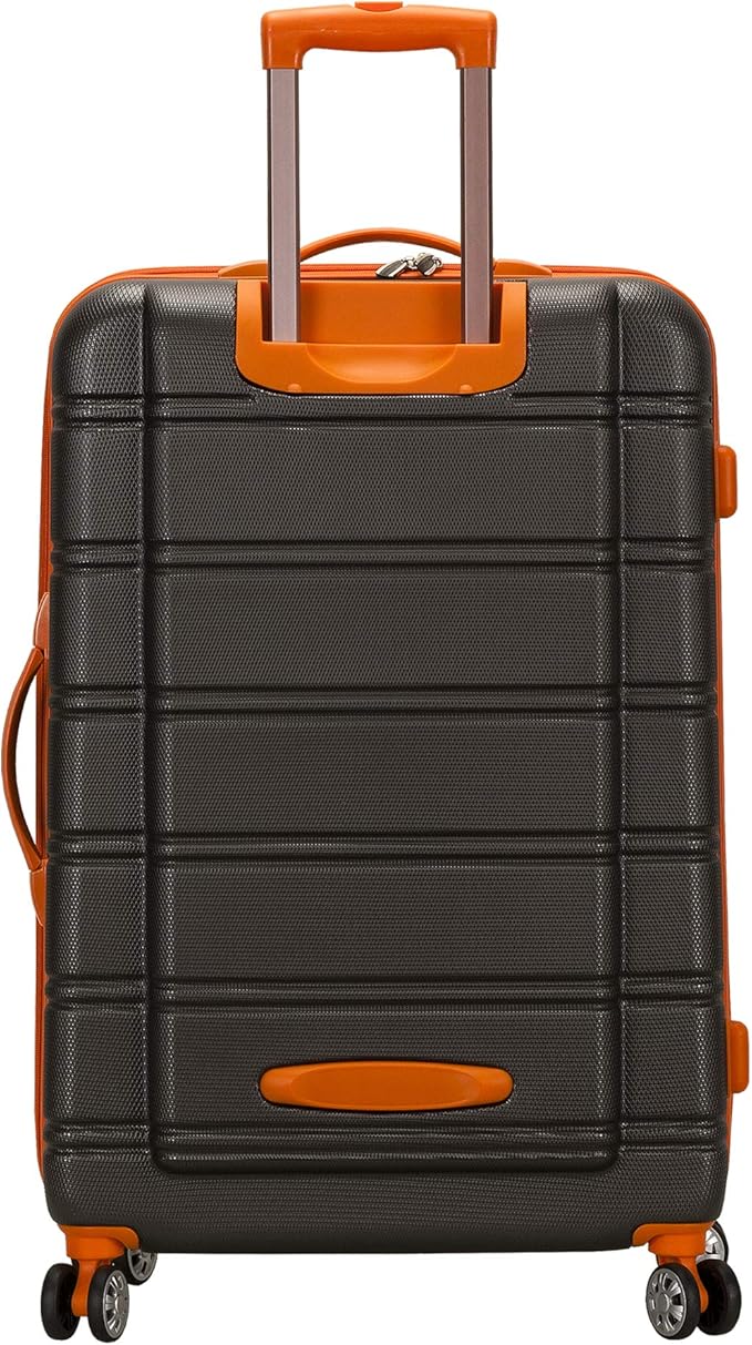 Rockland Melbourne Hardside Expandable Spinner Wheel Luggage, Charcoal, 2 Piece (20"/28")