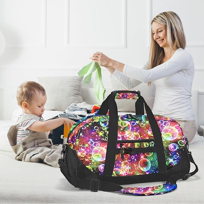 Stumdo Kids Overnighter Duffel Bags for kids, Carry-On Size & Ideal for School Practice or Overnight Travel Weekender Tote for Travel Gym Sport bag for Boys & Girls (11ppao)