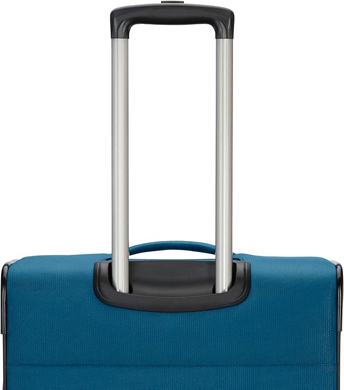 Samsonite Ascella 4 Large Checked Suitcase - Cerulean Blue
