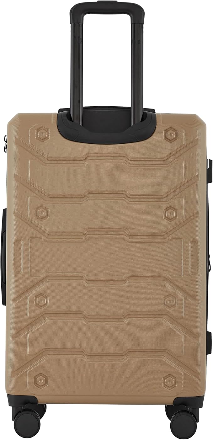 Wrangler ATG Trailway Expandable Hardside Luggage, Tannin, 22" Carry-On