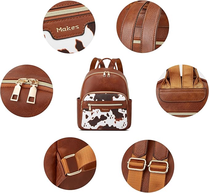 Makes Mini Backpack for Women, Stylish Daypack Purse Handbag Small Casual Daily Travel Bag, Lady Girls Gifts for Work