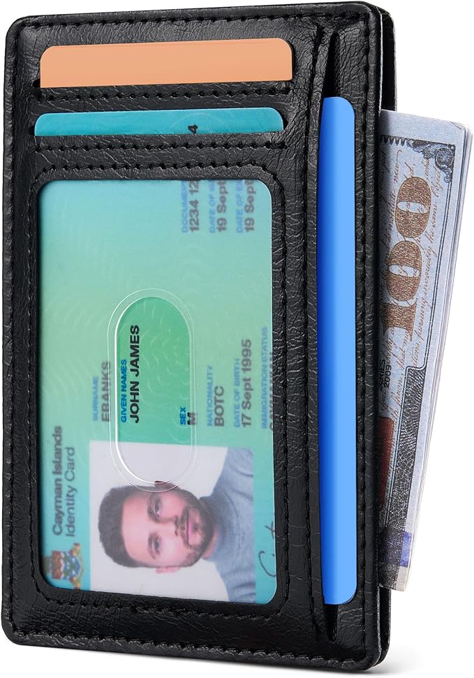 Espera Slim Minimalist Front Pocket Wallet for Men, RFID Blocking Credit Card Holder, Thin Travel ID Card Case, Gifts for Men