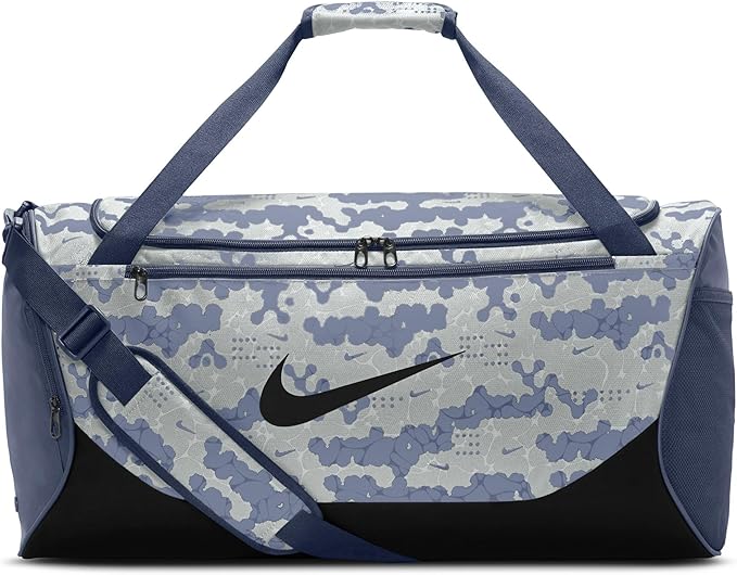 Nike Brasilia Duffel Bag (Medium), Diffused Blue/Black/Black, MISC