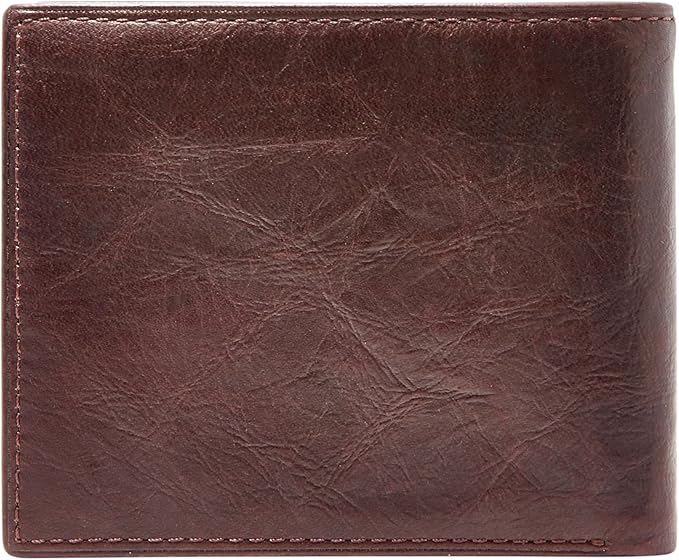 Fossil Men's Everett Leather Bifold with Flip ID Wallet
