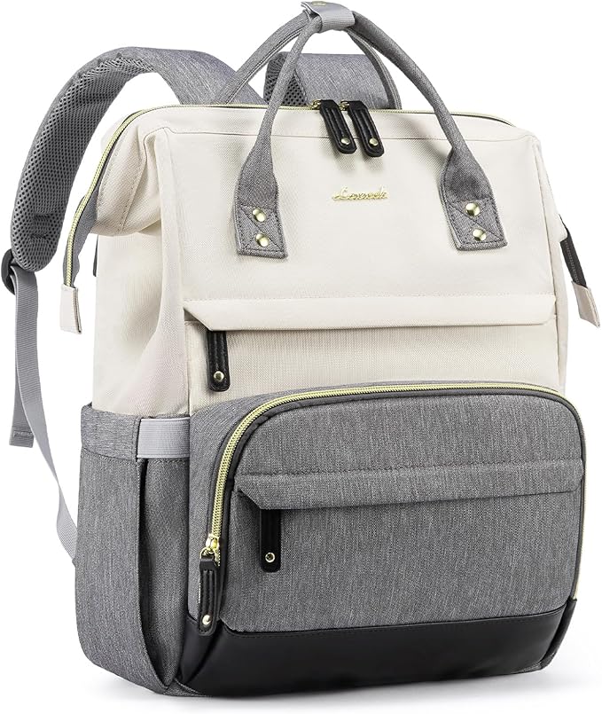 LOVEVOOK Laptop Backpack for Women, 17 Inch Work Business Backpacks Purse With Large Capacity, Waterproof Nurse Bag College Bookbag for School, Waterproof Casual Daypack for Travel
