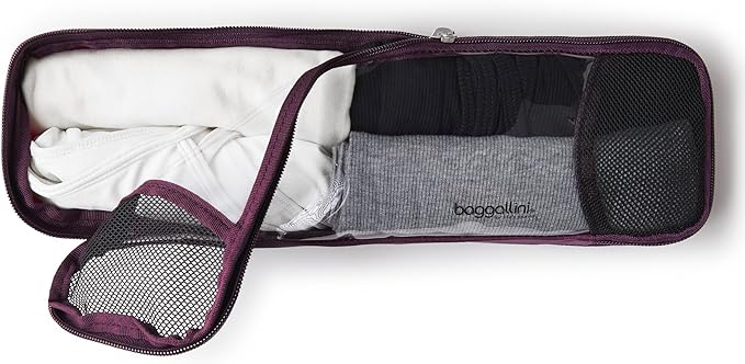 Baggallini Long Compression Cube - Lightweight Compression Packing Cube for Travel