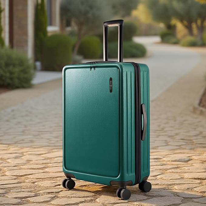 24 Inch Luggage with Spinner Wheels, Hard Shell Suitcase with TSA Locks for Luggage, Travel Large Suitcase, Expandable Hard Shell Suitcases, Green