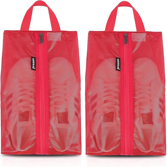 Travel Shoe Bags, Water Resistant TPU Mesh, Sturdy YKK Zipper, Shoes Storage Bag, Shoes Packing Organizer, Unisex Shoe Pouch for Travel or Home Storage