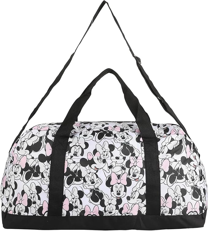 Disney Minnie Mouse All-Over Print White 21" Packable Duffel