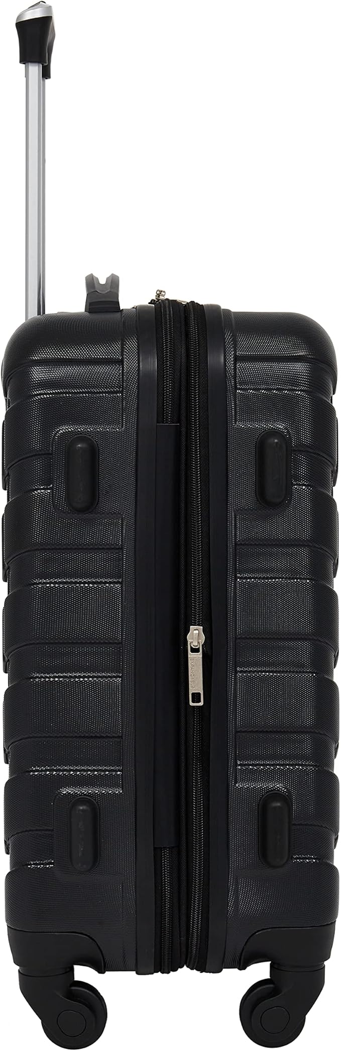 Wrangler 4 Piece Miami Luggage and Packing Cubes Set, Black