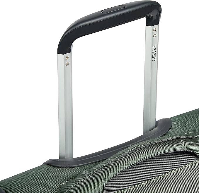 DELSEY PARIS Sky Max 2.0 Softside Expandable Luggage with Spinner Wheels 3 Piece Set, Green, 21, 24, 28 Inch