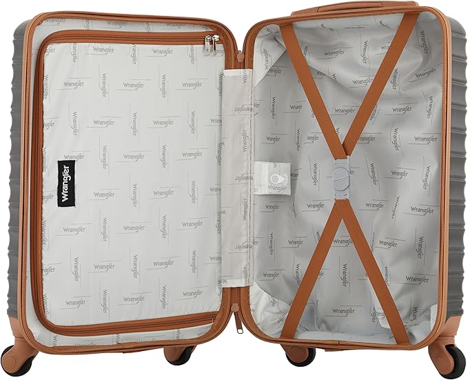 Wrangler 22" Outrider Hardside Carry-On Luggage, Black