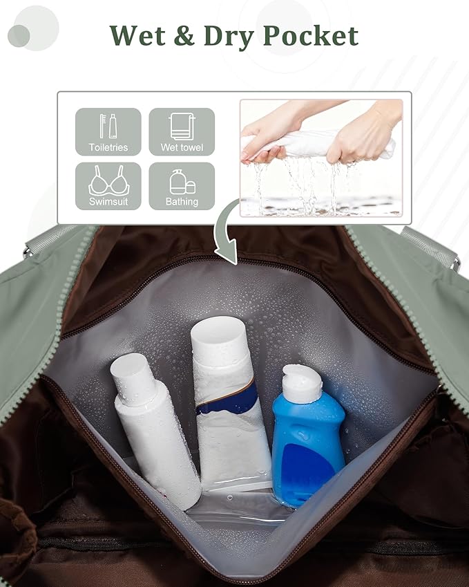 Gym Bag Womens,Travel Duffel Carry on Bag Sport Tote Bag Weekend Overnight Bag