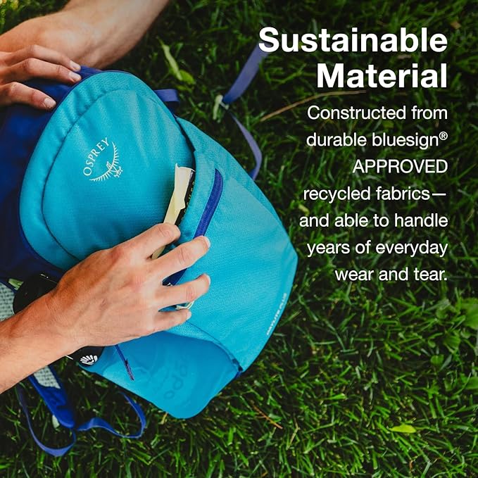 Osprey Daylite Plus Commuter Backpack - Lightweight, Everyday Pack with Laptop Sleeve and Water Bottle Pockets - Ideal for Campus, Work, and Travel with Versatile Storage, Cascade Blue/Latte Brown