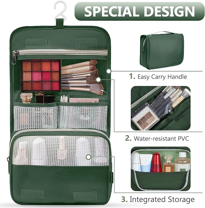 8 Set Packing Cubes for Travel, Gifts for Women Mom,Anti-Tearing Suitcase Organizer for Luggage with Shoe & Hanging Toiletry Bag,OlarHike Vacation Essentials & Accessories for Cruise Ship