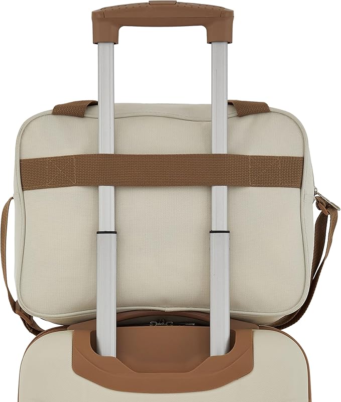 Travelers Club Midtown Hardside 4-Piece Luggage Travel Set, Vanilla