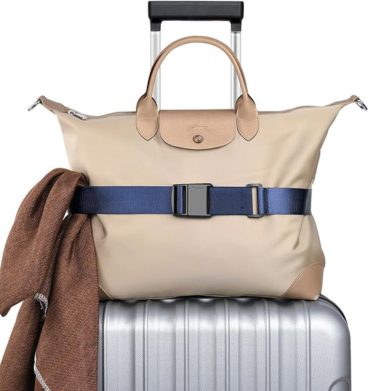 Travel Inspira Magnetic Quick-Release Travel Belt for Luggage Strap - Hands-Free, Lightens Load, Secures Multiple Bags, Adjustable & Lightweight for Effortless Travel