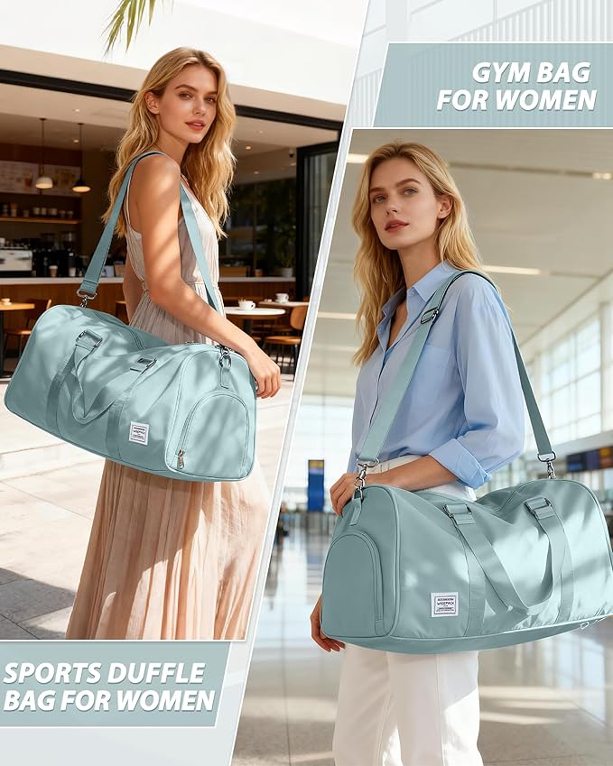 Gym Bag Womens,Travel Duffel Carry on Bag Sport Tote Bag Weekend Overnight Bag