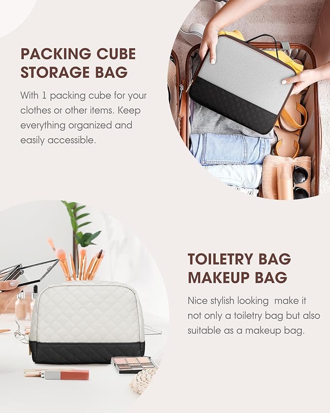 Travel Weekender Bags for Women - Large Carry On Duffel Bags with Shoe Compartment Overnight Weekender Tote Bags with Wet Pocket Gym Duffle Bag for Travel Sports Weekend Hospital Beige Black Brown