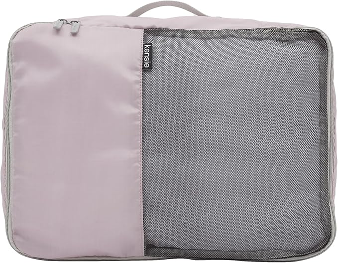 kensie Women's Hillsboro Luggage & Travel Bags Set, Burnished Lilac, 4 Piece Set