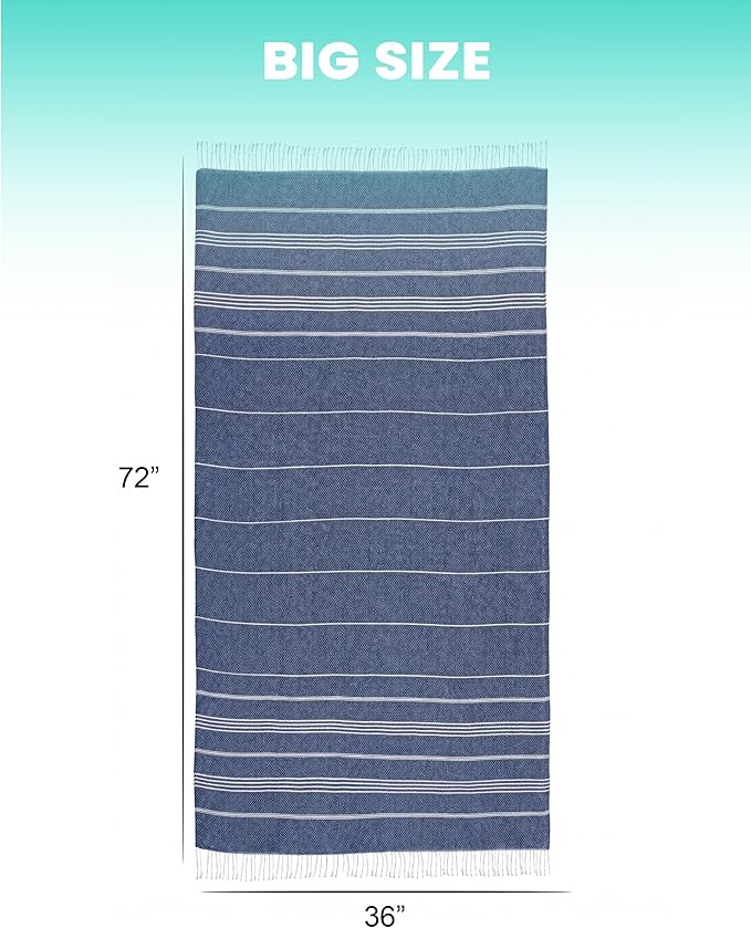 Turkish Beach Towels Yoga Blanket Gym Workout Towel Mens Birthday Gift Ideas for Father Day Dad Husband Brother Uncle Son Daughter Boyfriend Male Boss Grandpa Him Appreciation Thank You Retirement