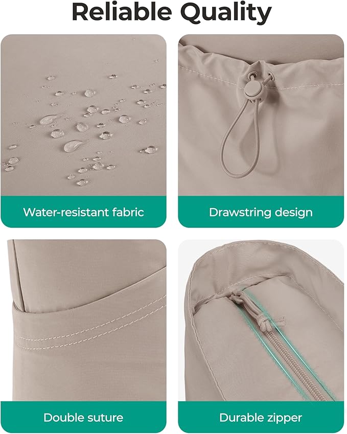 BAGSMART Foldable Tote Bag with Drawstring Bag, Large Tote Bag Shoulder Bag Top Handle Handbag for Travel, Work, Beach, Gym
