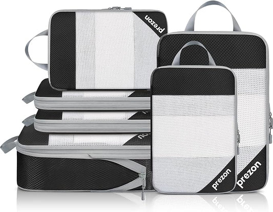 Compression Packing Cubes for Travel, Lightweight Vacation Travel Essentials, Travel Accessories for Suitcase Organizer Bags Set, Durable Luggage Organizer