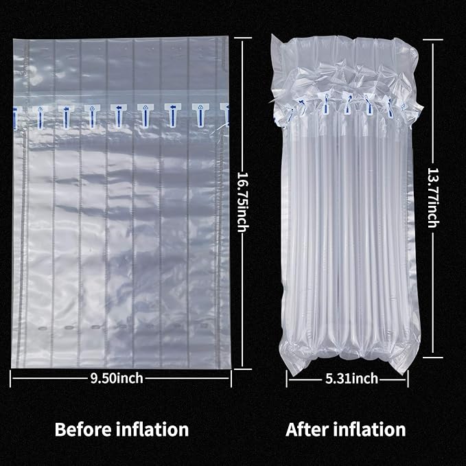 Wine Bottle Travel Protector Bags, Conilly 20 Packs Inflatable Air Column Packaging Bubble Bag with Free Inflator Pump, Reusable Wine Bottle Protector,Safe Choice for wine Transportation