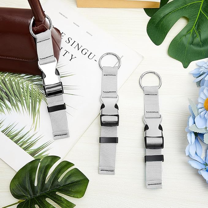 Amylove 3 Pcs Add a Bag Luggage Straps Gripper Heavy Duty Jacket Valises Strap for Travel Belt with Buckle Adjustable Baggage