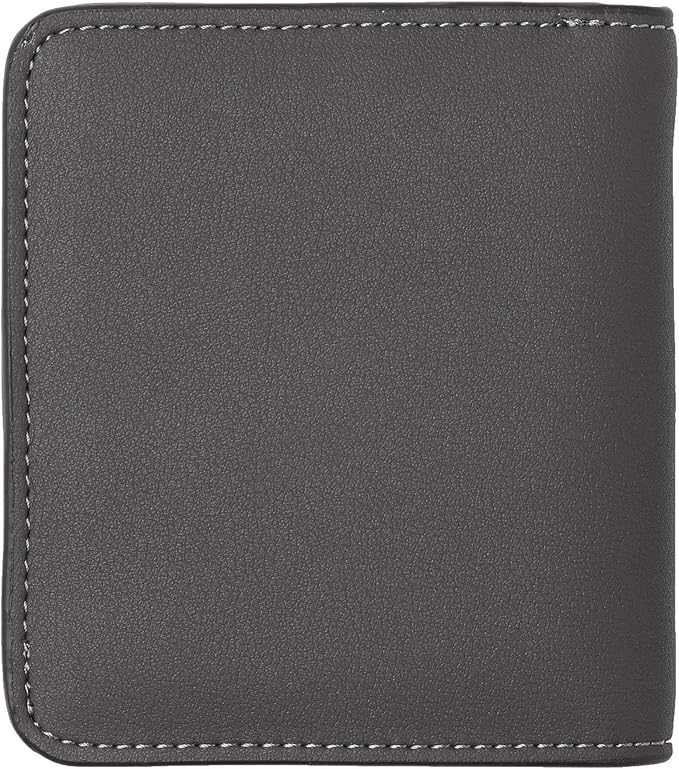 Toughergun Women’s Small Slim Leather Wallet with RFID Protection, Compact Bifold Mini Purse with Clear ID Window