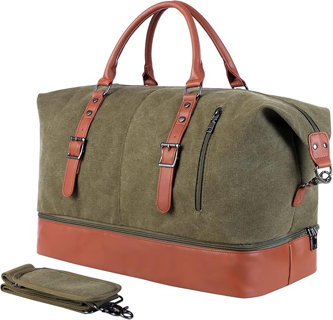 Weekender Overnight Bag Carry On Bag Travel Bag with Shoe Pouch