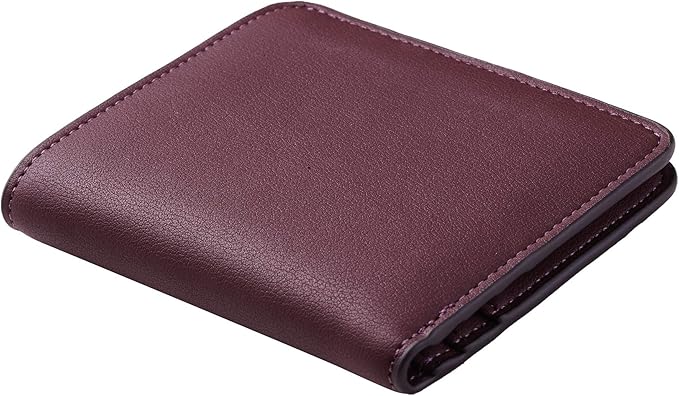 Toughergun Women’s Small Slim Leather Wallet with RFID Protection, Compact Bifold Mini Purse with Clear ID Window