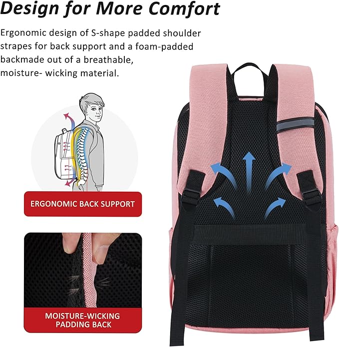 MAXTOP Deep Storage Laptop Backpack Business Anti-theft Backpacks[Water Resistant] College School Computer Bookbag Fits 17 Inch Laptop