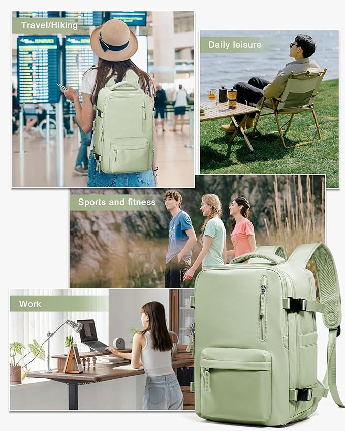 WONHOX Large Travel Backpack Carry on Flight Approved Laptop Work Business Backpack for Women Men Mochila de Viaje