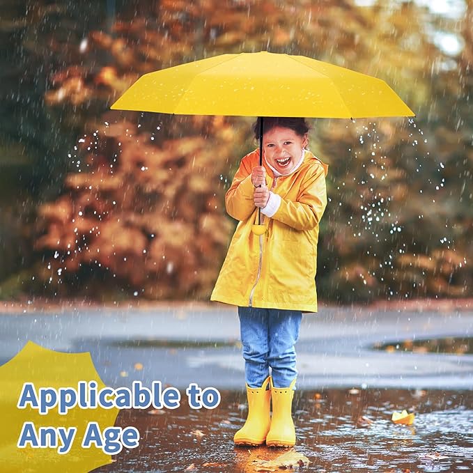 Yoobure Travel Umbrella Portable Compact Umbrellas, Pocket Mini for Purse, Umbrellas for UV Sun & Rain Small for Backpack, Umbrella with Case Folding for Kids Women