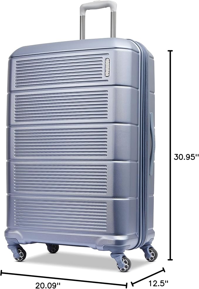 American Tourister Stratum 2.0 Expandable Hardside Luggage with Spinner Wheels, 28" SPINNER, Slate Blue
