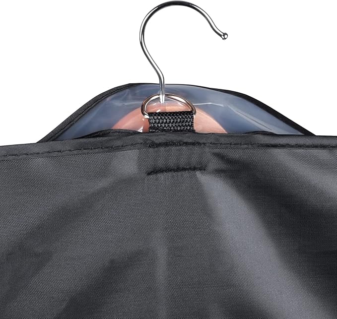 Univivi Garment Bag Suit Bag for Storage and Travel 60 inches, Lightweight Study Full Zipper Washable Suit Cover for Dresses, Suits, Coats, Set of 5