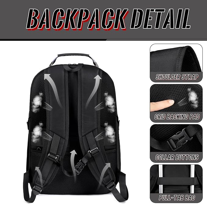 Business Laptop Backpack with LifetimeWarranty, 17.3 Inch Extra Large TSA Approved Travel Rucksack for Men Women, Big Airline Approved Work Computer Pack for Office Trips,Grey